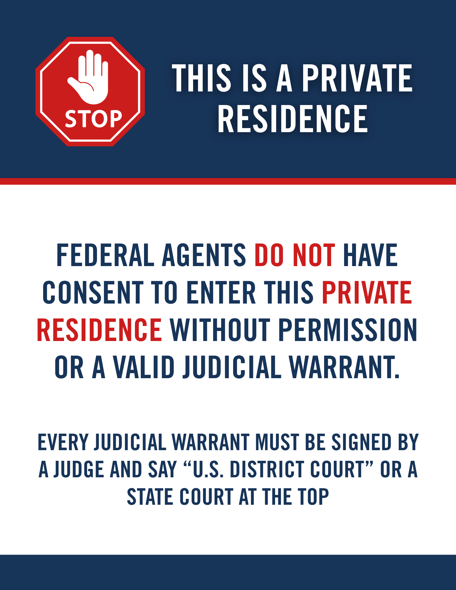 Signs For Private Residence